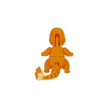 Load image into Gallery viewer, Bewegliche Glumanda Charmander Pokemon Figur mit Pokeball