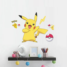 Load image into Gallery viewer, Pikachu Wandtattoo Sticker Wand Deko