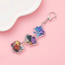 Lade das Bild in den Galerie-Viewer, Süße Pokeom Anime Acrylic Schlüsselanhänger Keychains