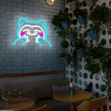 Lade das Bild in den Galerie-Viewer, Snorlax Relaxo LED Neon Wandlampe Pokemon Wand Deko