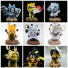 Load image into Gallery viewer, Pikachu Anime Figuren - Naruto Ninja Obito Madara Kakashi Sasuke und andere - viele Motive