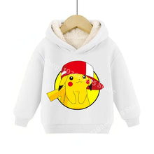 Load image into Gallery viewer, Warme gefütterte Kinder Pullies Hoodies mit Pokemon Motiven