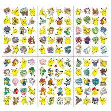 Lade das Bild in den Galerie-Viewer, Pokemon Luminous Tattoo Aufkleber für Kinder - Leuchten bei Dunkelheit