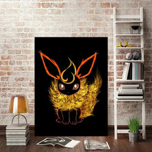 Load image into Gallery viewer, Abstrakte Pokemon Evoli Entwicklungen Poster Wand Dekoration