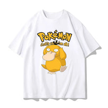 Load image into Gallery viewer, Weiße Gotta catch em all Pokemon T-Shirts mit Mewtu, Relaxo, Pikachu oder Enton Motiv
