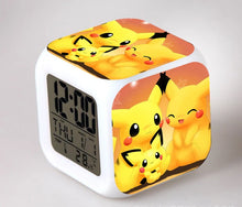 Load image into Gallery viewer, Pokemon Anime Wecker mit LED und Alarm Funktion in vielen Motiven