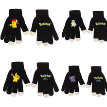 Load image into Gallery viewer, Warme Winterhandschuhe mit Pikachu und Pokemon Motiven für Erwachsene