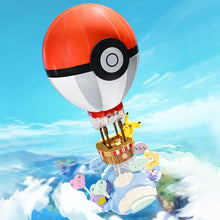 Load image into Gallery viewer, Fliegender Pokeball Heissluftballon Klemm-Baustein Spielzeug