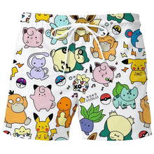 Lade das Bild in den Galerie-Viewer, Pokemon Sommer Strand- Badeshorts in vielen Motiven