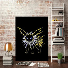 Load image into Gallery viewer, Abstrakte Pokemon Evoli Entwicklungen Poster Wand Dekoration