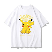 Load image into Gallery viewer, Weiße Gotta catch em all Pokemon T-Shirts mit Mewtu, Relaxo, Pikachu oder Enton Motiv