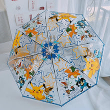 Lade das Bild in den Galerie-Viewer, Pokemon Pikachu Transparenter Regenschirm