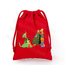 Load image into Gallery viewer, Weihnachtliche Pokemon Pikachu Tassche mit Kordel für Nikolaus, Weihnachten Geschenke etc.