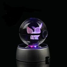 Lade das Bild in den Galerie-Viewer, Kristall Pokeball mit 3D Effekt Realxo Mewtu Pikachu uvm. kaufen