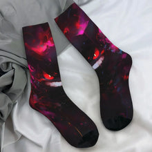 Load image into Gallery viewer, Farbenfrohe Gengar Socken in vielen bunten Motiven