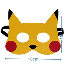 Load image into Gallery viewer, 12er Set Pokemon Masken für Feier, Geburtstag, Party, Fasching, Kostüme etc.