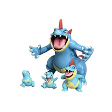 Lade das Bild in den Galerie-Viewer, Impergator Feraligatr Evolution Gruppe mit Karnimani Totodile, Tyracroc Croconaw, Impergator Pokemon Figuren Set