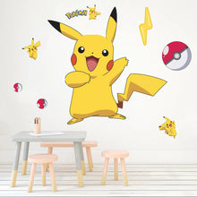Load image into Gallery viewer, Pikachu Wandtattoo Sticker Wand Deko