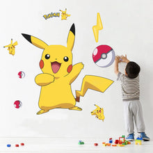 Load image into Gallery viewer, Pikachu Wandtattoo Sticker Wand Deko