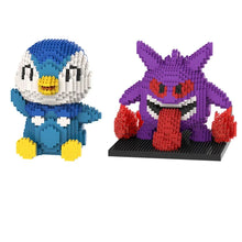Load image into Gallery viewer, Große Pokemon Gengar oder Piplup Plinfa Mikro Klemm-Baustein Figuren