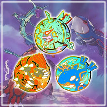 Load image into Gallery viewer, Rayquaza, Groudon oder Kyogre Brosche, Pin Anstecker