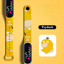 Load image into Gallery viewer, Bunte Pokemon LED Kinder Armbanduhren mit Farbdisplay