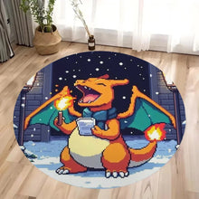 Load image into Gallery viewer, Pokemon Teppich mit Weihnachts Motiven im Retro Pixel Look