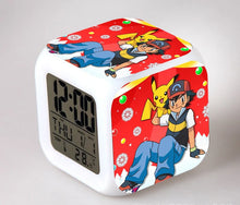 Load image into Gallery viewer, Pokemon Anime Wecker mit LED und Alarm Funktion in vielen Motiven