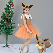 Load image into Gallery viewer, Entzückendes Evoli Eevee Kleid Cosplay Kostüm