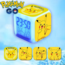 Load image into Gallery viewer, Niedlicher LED Wecker mit Pikachu Motiven