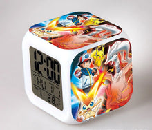 Load image into Gallery viewer, Pokemon Anime Wecker mit LED und Alarm Funktion in vielen Motiven