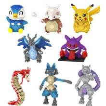 Load image into Gallery viewer, Pokemon Mikro-Klemm-Baustein Figuren