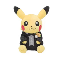 Lade das Bild in den Galerie-Viewer, Pikachu als Hochzeitspaar Pikachu Hochzeit Plüsch Figuren