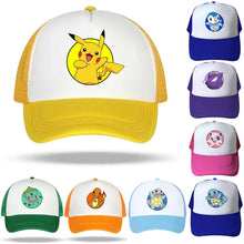 Load image into Gallery viewer, Coole Sommer Baseball Caps mit Pikachu und Pokemon Motiven