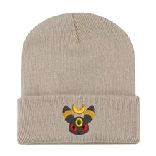 Load image into Gallery viewer, Warme Nachtara Umbreon Beanie Winter Herbst Mütze