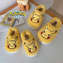 Lade das Bild in den Galerie-Viewer, Flauschige Evoli, Bisasam, Pikachu Kinder Hausschue