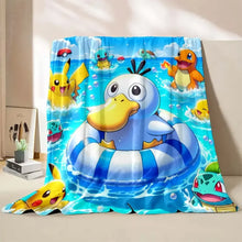 Lade das Bild in den Galerie-Viewer, Flauschige Enton Psyduck Decken in vielen Enton Motiven