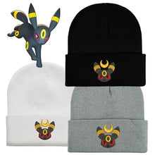 Load image into Gallery viewer, Warme Nachtara Umbreon Beanie Winter Herbst Mütze