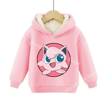 Load image into Gallery viewer, Warme gefütterte Kinder Pullies Hoodies mit Pokemon Motiven