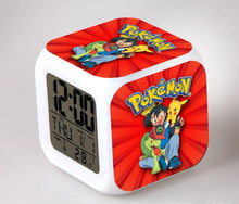 Load image into Gallery viewer, Pokemon Anime Wecker mit LED und Alarm Funktion in vielen Motiven
