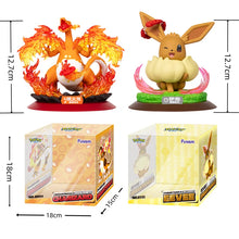 Lade das Bild in den Galerie-Viewer, Gigadynamax Glurak Charizard oder Evoli Eevee Gigadynamax Figuren