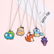 Load image into Gallery viewer, Lustige Pokemon Halsketten, Bisasam, Enton, Gengar, Glumanda oder Schiggy