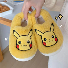 Lade das Bild in den Galerie-Viewer, Flauschige Evoli, Bisasam, Pikachu Kinder Hausschue