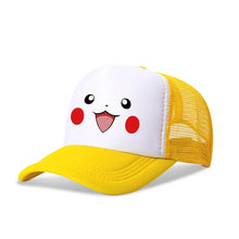 Load image into Gallery viewer, Fröhliche Baseball Caps mit Pokemon Pikachu Motiven für Kinder oder Erwachsene