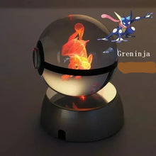 Lade das Bild in den Galerie-Viewer, Kristall Pokeball mit 3D Effekt Realxo Mewtu Pikachu uvm. kaufen
