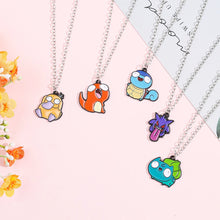 Load image into Gallery viewer, Lustige Pokemon Halsketten, Bisasam, Enton, Gengar, Glumanda oder Schiggy