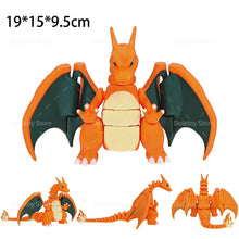 Load image into Gallery viewer, Mega Glurak Charizard X Y Figur mit bewegbaren Flügeln etc.