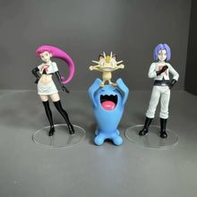 Lade das Bild in den Galerie-Viewer, Team Rocket Figuren Set mit Jessie, James, Mauzi und Woingenau