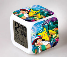 Load image into Gallery viewer, Pokemon Anime Wecker mit LED und Alarm Funktion in vielen Motiven