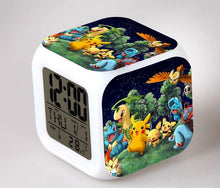 Load image into Gallery viewer, Pokemon Anime Wecker mit LED und Alarm Funktion in vielen Motiven